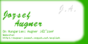 jozsef augner business card